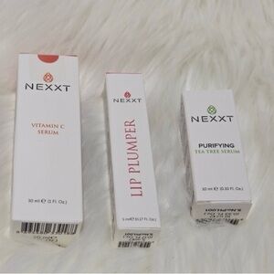 Nexxt Skincare Trio - Vitamin C , Purifying Tea Tree , Lip Plumper